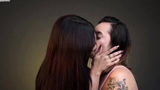 Celeste Soto Licks Elikink's Pierced Nipple Tattoos In Lingerie