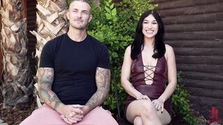 Alexa Chains Tied Up And Drilled Rough Outside