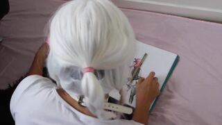 ScarletChase Gets Reamed Anal With Ball Gag