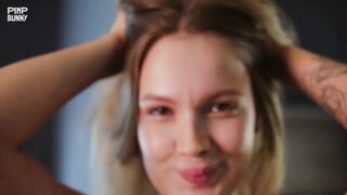 ImMayBee Takes Hard Load In Her Mouth In The Kitchen