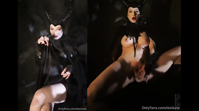 Lexi Luna Rides Her Dildo As Maleficent