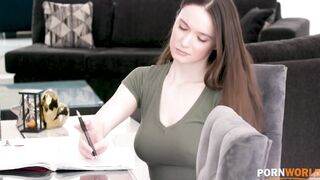 Hazel Moore Gets Anal Over Studying