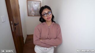 Scarlet Assian Drilled Hard With Her Big Ass In Black Lingerie