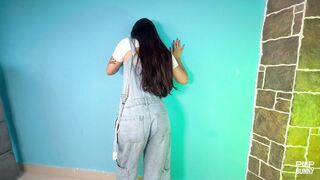 Vero Roller Pisses Wet Jeans In Crop Top On Commute