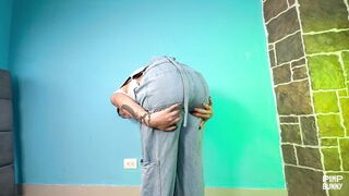 Vero Roller Pisses Wet Jeans In Crop Top On Commute