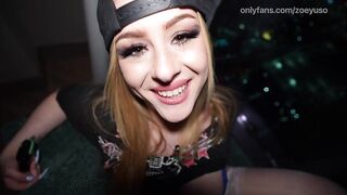 Zoey Uso Drilled Deep On The Sofa