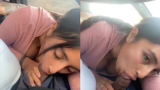 OMGJasmin Sucks His BBC While Driving