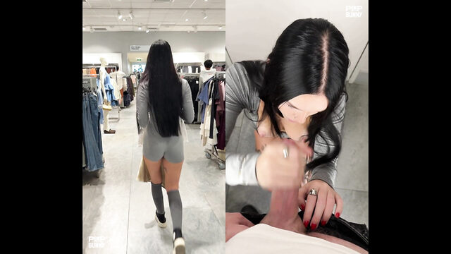 VibeRider Swallows A Cock's Fluid In The Fitting Room