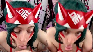 Mayvisalyce Sucks Hard Cock as Kiriko