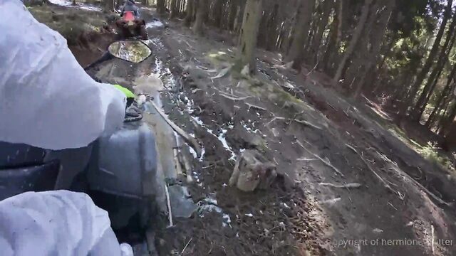 Hermione Potter Experiences Wild Shower Play After ATV Adventure