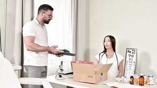Lia Lin Unleashes Her Nympho Doctor Play During A Wild Roleplay