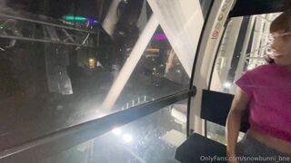 Snowbunni_bne Gets Blowjob With Cum On Ferris Wheel