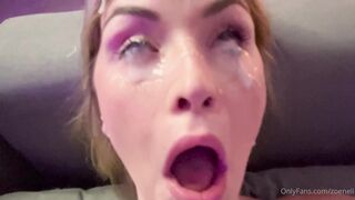 Zoe Neli Reacts With Cum To Her Intense Oral Fuck