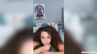Ebony Lesbian Swallow A White Cock In A Spicy Threeway