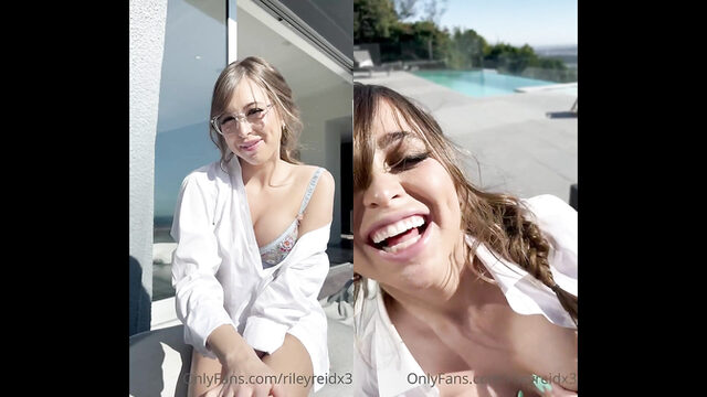 Riley Reid Delivers Deepthroat During Outdoor Audition