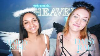 LinzyRay And Hailey Rose Share Oiled Fuck Tape With Big Tits