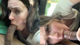 Makenapierxoxo Takes Deep Throat In The Car