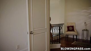 KatieKushxx Works His Balls Into A Mouth Fuck