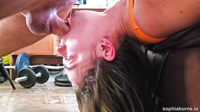 Sophia Burns Performs Intense Throat Fuck For Pay