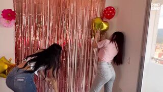 Natt Bega And Nikol Step Get Wet For Your Dildo