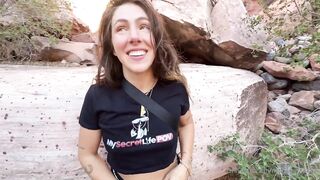Blonde Pawg Delivers A Wild Cowgirl Ride Outdoors On The Hike