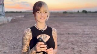 Sallydinosaur Explodes With Her Device In An Open Field