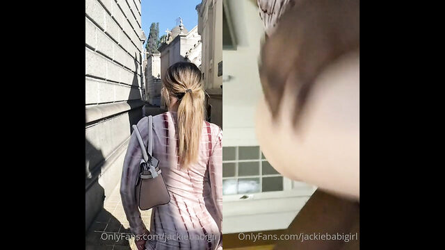 JackieBabiGirl Rides Her BBC Publicly