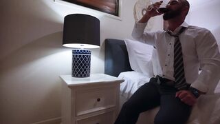 ScarletChase Flaunts Her Big Tits In Flight Attendant Uniform