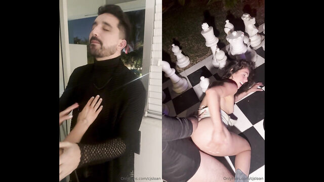 CJ Sloan Gets Pounded On Her Big Ass At The Chess Table