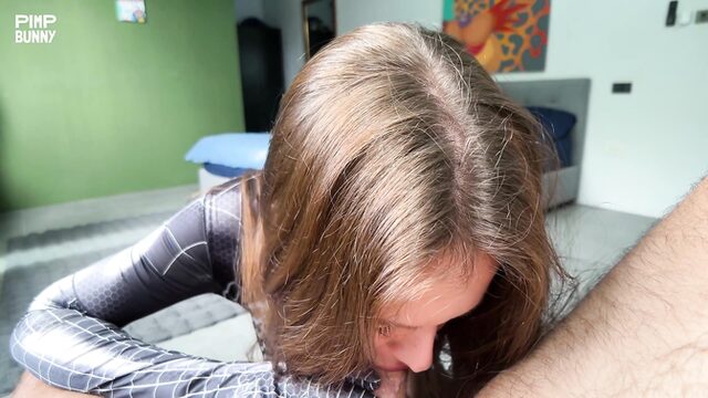 ImMayBee Shakes Her Big Ass In Stepbro Spider-Man POV