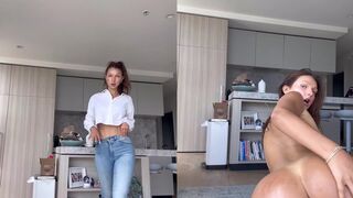 Gracewearslace Fingers Her Pussy Near Her Navel Piercing