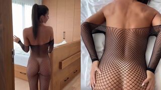 Sonya Jess Owns The Bedroom In Her Fishnet Bodysuit