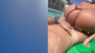 Isabelle Eleanore Flaunts Her Big Ass Poolside