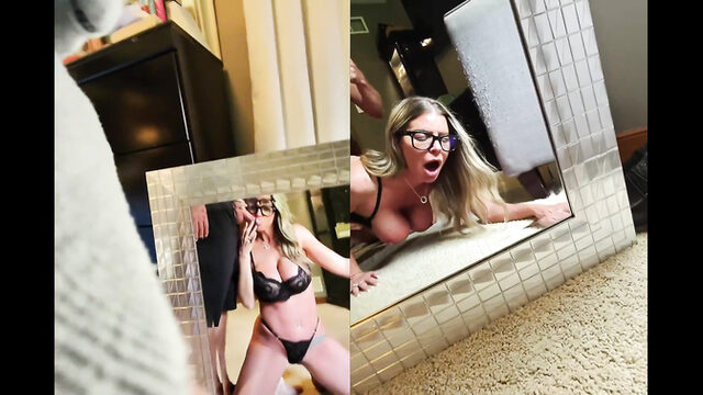 Brooklyn Chase Fucks Her Big Ass Before The Mirror