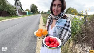 DisDiger Fucks Freely In Her Garden While Husband Is Away