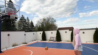 BarbieAngeL Gets Her Ass Tearfully Spanked After Playing Hoops