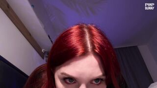 Honey Sasha Fucks Virtually, Flaunting Her Massive Red Hair Breasts