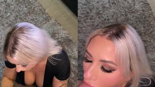 Opheliax420 Delivers A Messy Blowjob To Her Boyfriend's BWC