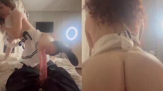 Livia Paige Sucks And Grinds On Her Favorite Toy