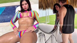 Michelle Rabbit Gets Pounded Hard By The Pool