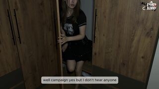 Kitty Alina Retreats To The Closet For A Secret Fuck Session
